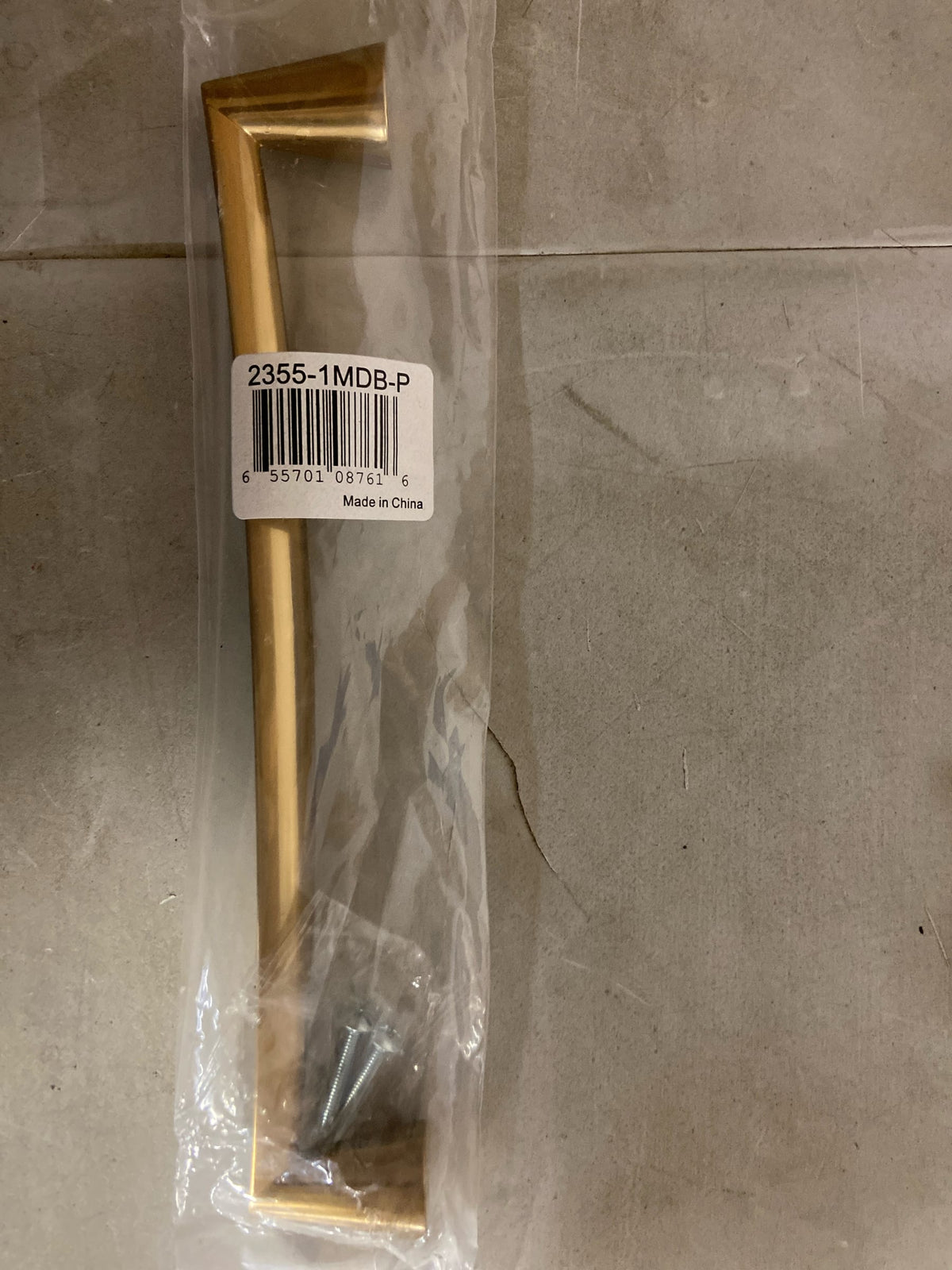Berenson 2355-1MDB-P Domestic Bliss 8-13/16" (224 mm) Center to Center Elegant Cabinet Handle / Drawer Pull - Modern Brushed Gold