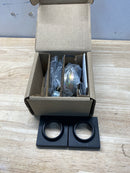 Baldwin DCCSD190 Contemporary Square Standard C Keyway Double Cylinder Keyed Entry Deadbolt - Satin Black