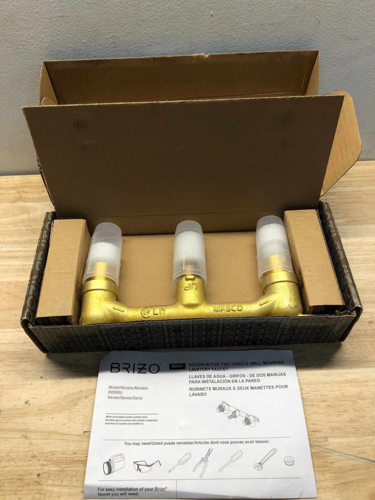 Brizo R65800 Wall Mounted Lavatory Rough-In Valve - N/A