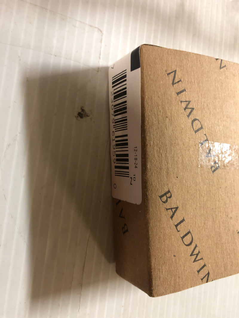 Baldwin 4620044BIN Edge Pull 2 Inch Center to Center Finger Cabinet Pull from the Estate Collection - Satin Brass