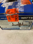 Watts 009M3-QT-FS 3/4 R 3/4 IN Bronze Reduced Pressure Zone Backflow Preventer Assembly, Quarter Turn Shutoff Valves, Tee Handles, Flood Sensor