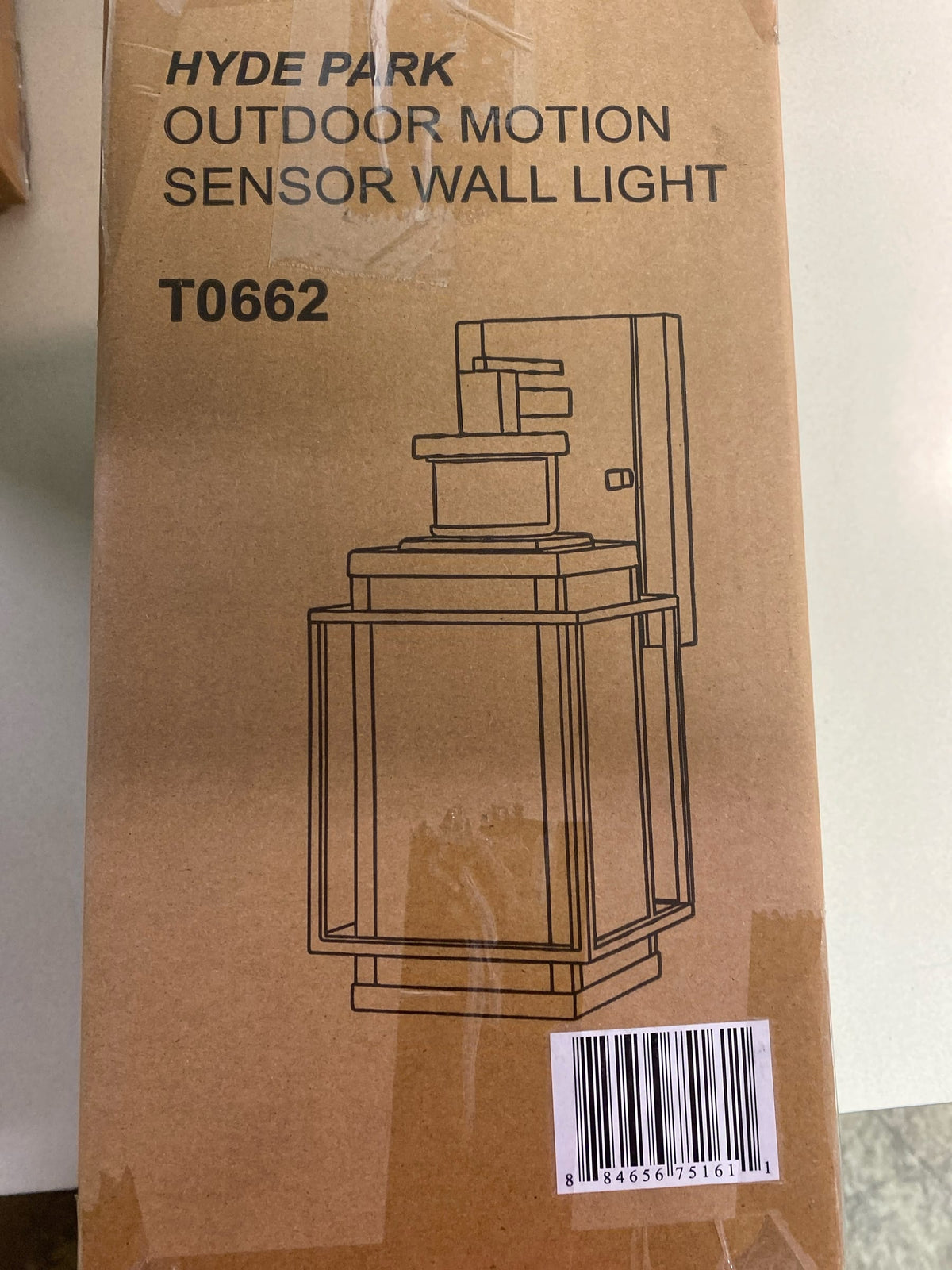 VAXCEL Hyde Park Metal Bronze Motion Sensor Dusk to Dawn Outdoor Wall Light Mission with Clear Glass