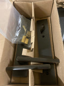Emtek 17B1US10B RH Brass Modern Door Configuration 7 Keyed Entry Multi Point Trim Lever Set with American Cylinder Above Handle - Oil Rubbed Bronze Helios Lever