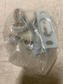 Johnson Hardware JH1125PLB2 Ball Bearing Hanger with Plate & Screws for Sliding Doors - Zinc / Brass / White
