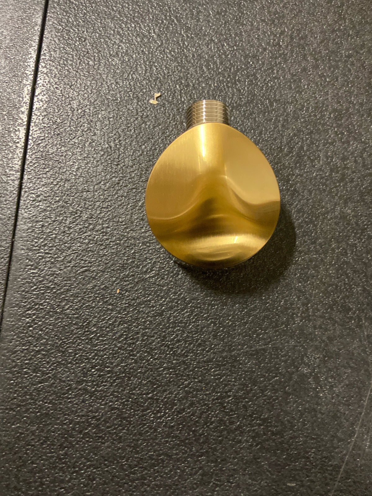 hansgrohe FixFit Handheld Shower Wall Outlet 1/2-inch Thread Connection Modern in Brushed Gold Optic, 27458253