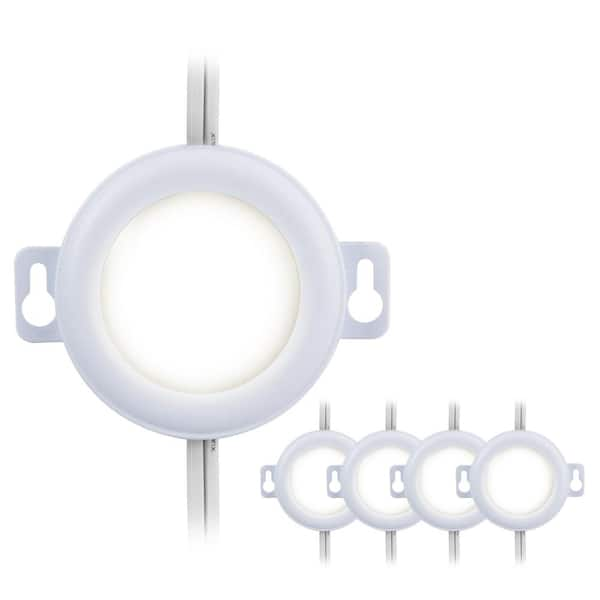 Ultra prograde 65018-T1 EZ Link Linkable Plug-in LED White Puck Light with High/Low Switch (5-Pack)