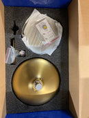 Forclover SMD-88057BG Single Handle 6-Spray Tub and Shower Faucet 1.8 GPM with 8-in. Top Spray Shower head in Brushed Gold Valve Included