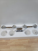 Hinkley Lighting 5934CM Poppy 4 Light 34" Wide Bathroom Vanity Light with Clear Seedy Glass - Chrome