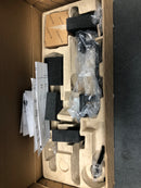 Baldwin 85390190ACLH Minneapolis Left Handed Sectional Handleset with 5162 Lever - Minus Deadbolt - Satin Black