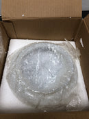 Trans Globe Lighting PL-3618 WH Dash Single Light 8" Wide Flush Mount Ceiling Fixture - White