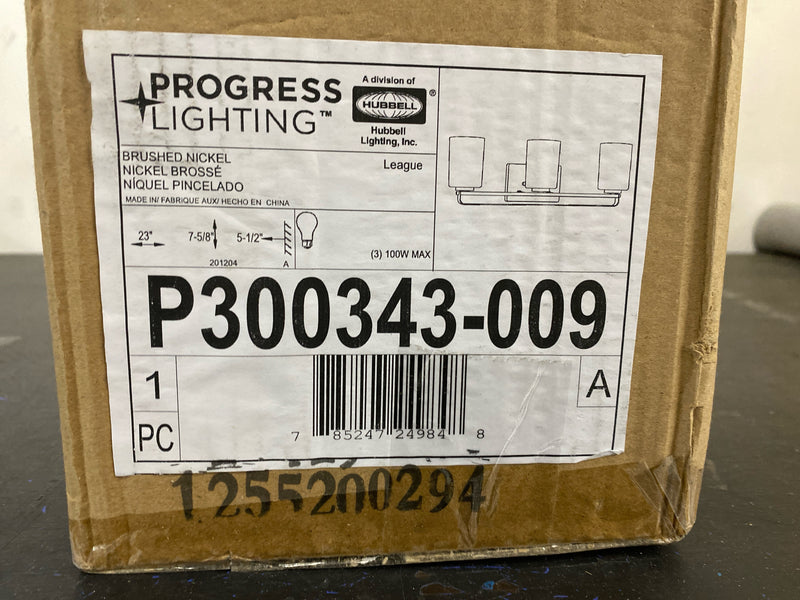 Progress Lighting P300343-009 League 3 Light 23" Wide Bathroom Vanity Light - Brushed Nickel
