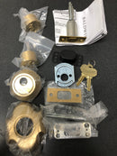 Baldwin 8253033 Arched Double Cylinder Deadbolt - Matches Baldwin Boulder Style Door Hardware - Vintage Brass