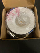 DALS Lighting GBR04-CC-WH Revolve 4" Integrated LED Round Adjustable Canless Recessed Light - White