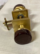 Emtek 510MRKRDUS4 Rosso Levanto Passage Door Knob Set from the SELECT Collection - Satin Brass