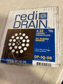Tile Redi DP-SQ-OB Redi Drain 4-1/4" Square Shower Drain Cover - Oil Rubbed Bronze