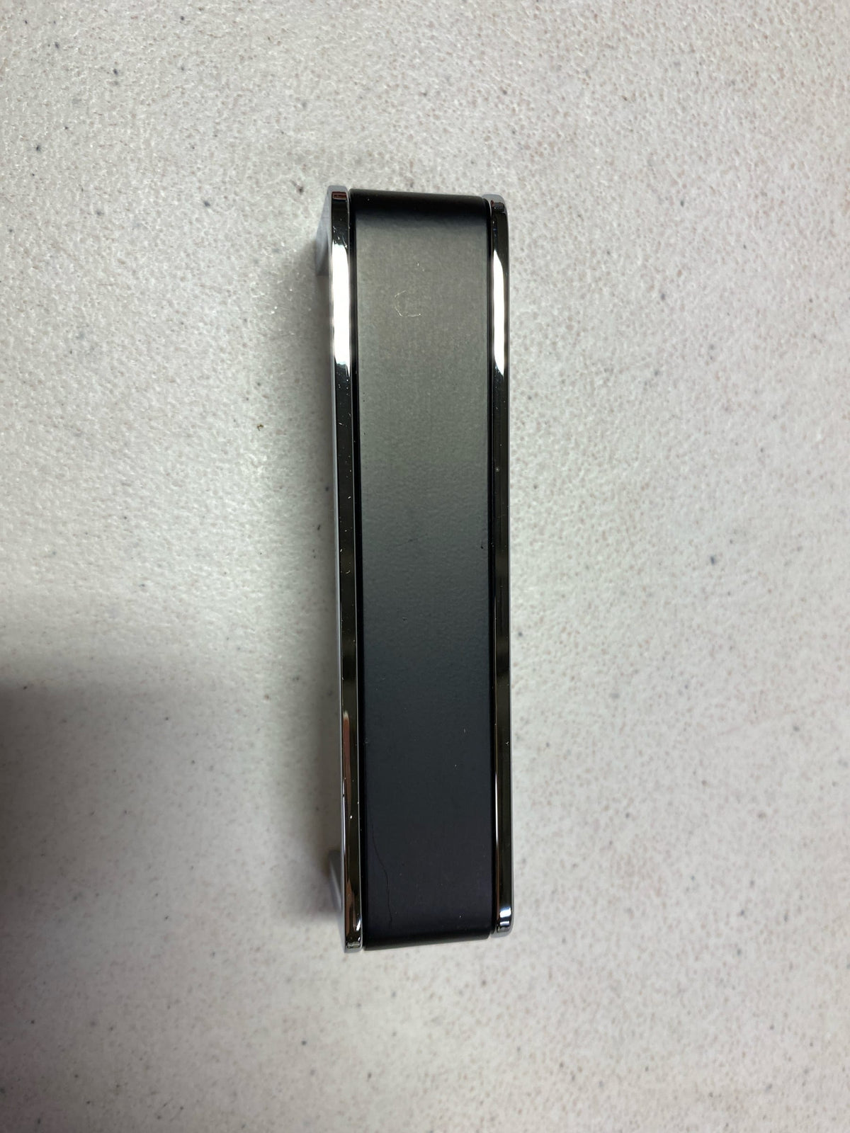 Sietto P-2000-4-MB-PC Fusion 4 Inch Center to Center Handle Cabinet Pull - Matte Black / Polished Chrome