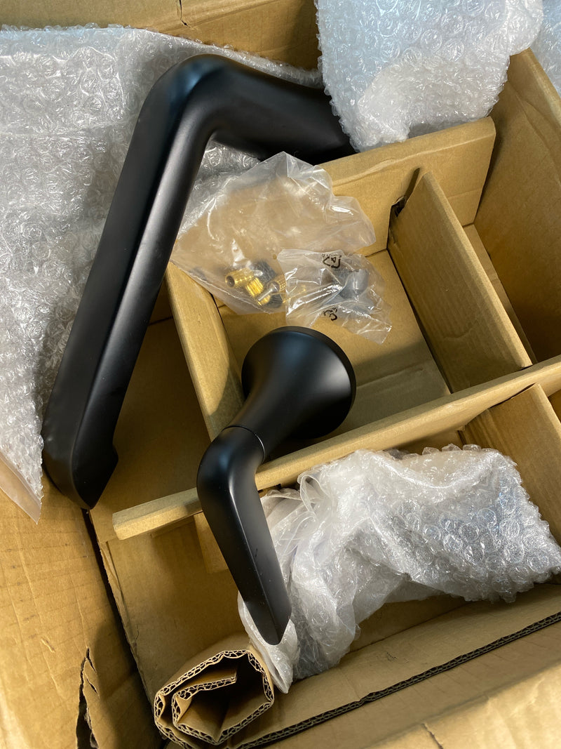 Kohler K-T22024-4-BL Tempered Deck Mounted Roman Tub Filler - Matte Black