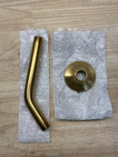 Signature hardware 483543 7-1/2 in. Wall Mounted Shower Arm and Flange Brushed Gold
