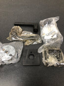 Baldwin 5162102PRIV 5162 Series Privacy Door Lever Set with Square Rose from the Estate Collection - Oil Rubbed Bronze