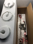 Minka Lavery 6963-84 Overland Park 3 Light 23" Wide Vantage Bathroom Vanity Light with Etched Glass Shades - Brushed Nickel