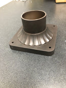 The Great Outdoors 7930-57 5 3/4" x 3 1/2" Pier Mount Base - Roman Bronze