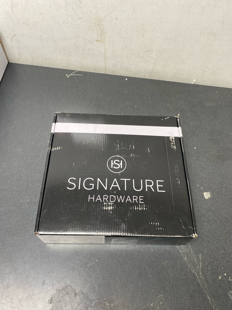 Signature Hardware 948945-25-10 Modern 2.5 GPM Single Function Rain Shower Head - Matte Black