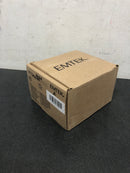 Emtek Full Dummy Set, Square Rosette, Myles Lever, Non-Handed, Flat Black