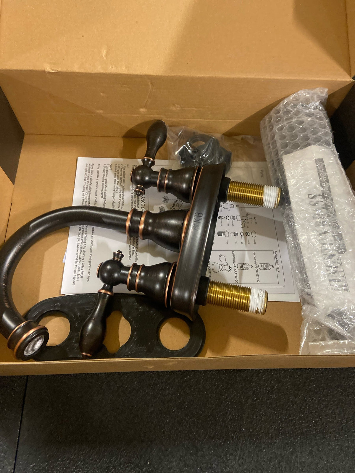 Kingston Brass FSC1616ACL American Classic 1.2 GPM Centerset Bathroom Faucet with Pop-Up Drain Assembly - Naples Bronze