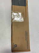 Ives 830284315 3 1/2" x 15" Brass Pull Plate with 3/4" Round Handle on 8" Center - Satin Brass