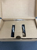 Emtek 805LWUS14 Lowell Reversible Non-Turning Two-Sided Dummy Door Knob Set from the Crystal Collection - Lifetime Polished Nickel