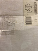 ALFI brand ABM8FLED-BN 7-7/8" W x 14-5/8" H Contemporary Square Frameless Bathroom Mirror with Light - Brushed Nickel