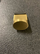 Emtek 86623US4 Habitat 3/4 Inch Oval Cabinet Knob - Satin Brass