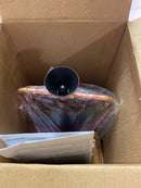 Alsy 24381-000 11.8 in. Black and Gold Modern Candle Warmer Table Lamp with Black Metal Shade and Timer Option