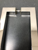 Deltana SSPBB1810U32 18" Center to Center Back to Back Door Pulls / Back to Back Cabinet Handles - Bright Stainless Steel
