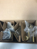 Baldwin FDFEDTRR044 Federal Non-Turning Two-Sided Through-Door Dummy Door Lever Set from the Reserve Collection - Lifetime Satin Brass