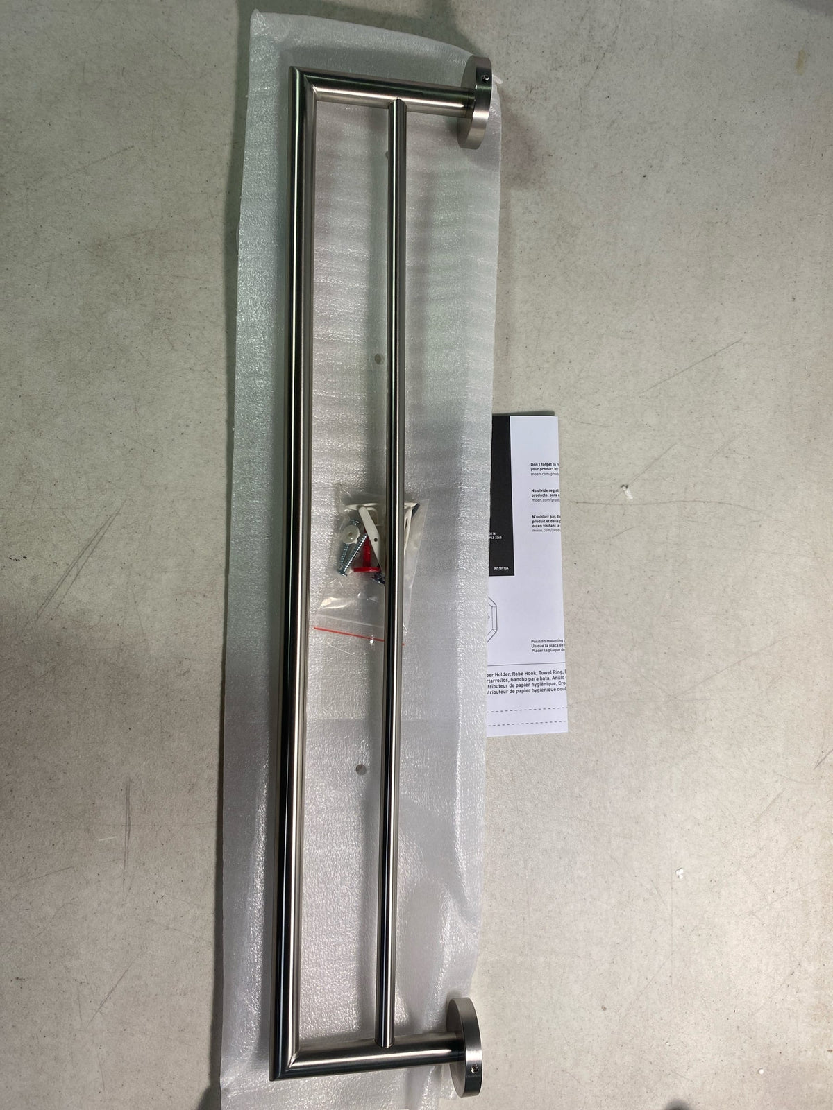 Moen Y5722 Arlys 24" Wall Mounted Towel Bar - Nickel