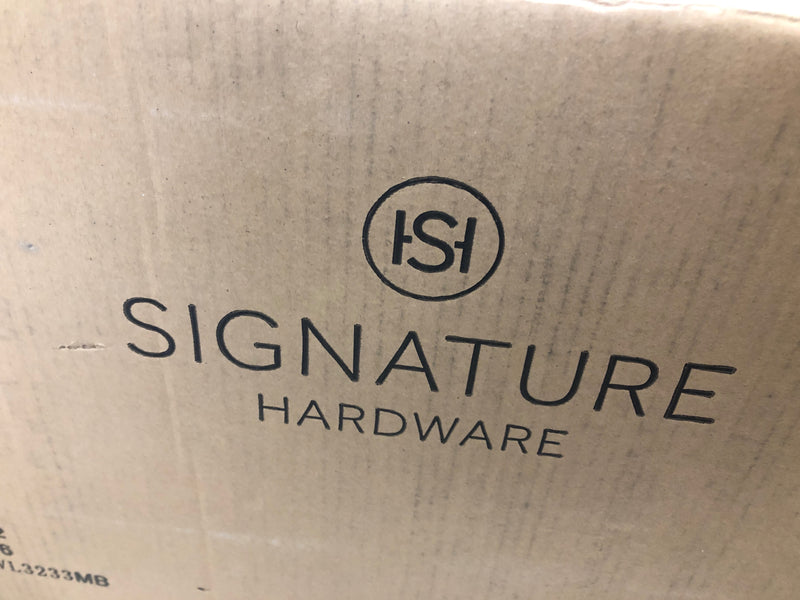 Signature Hardware 479836 Albury 3 Light 25" Wide Bathroom Vanity Light - Matte Black