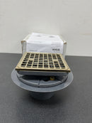 Kohler K-9136-AF Square Design Tile-In Shower Drain - French Gold