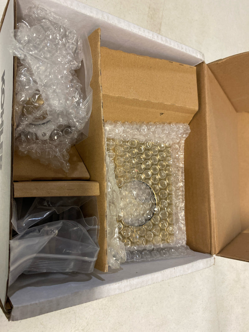 Kohler 26345-9-2MB Anthem 1-Outlet Thermostatic Valve Control Panel with Recessed Push-Button in Vibrant Brushed Moderne Brass