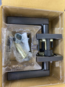 Kwikset 720HFLSQT-11P Halifax Passage Door Lever Set with Square Rose - Venetian Bronze