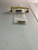 Alno A950-4-PB/NL Millennium 4 Inch Center to Center Handle Cabinet Pull - Unlacquered Brass