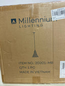 Millennium Lighting 20201-MB Barlon 14" Wide Pendant - Matte Black