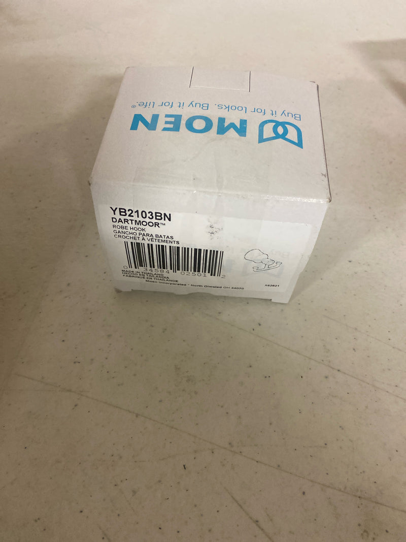 Moen YB2103BN Dartmoor Robe Hook, Brushed Nickel