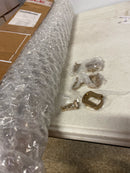 Hafele 801.78.994 35-3/4" Long Wardrobe Tube with End Supports - Matte Gold