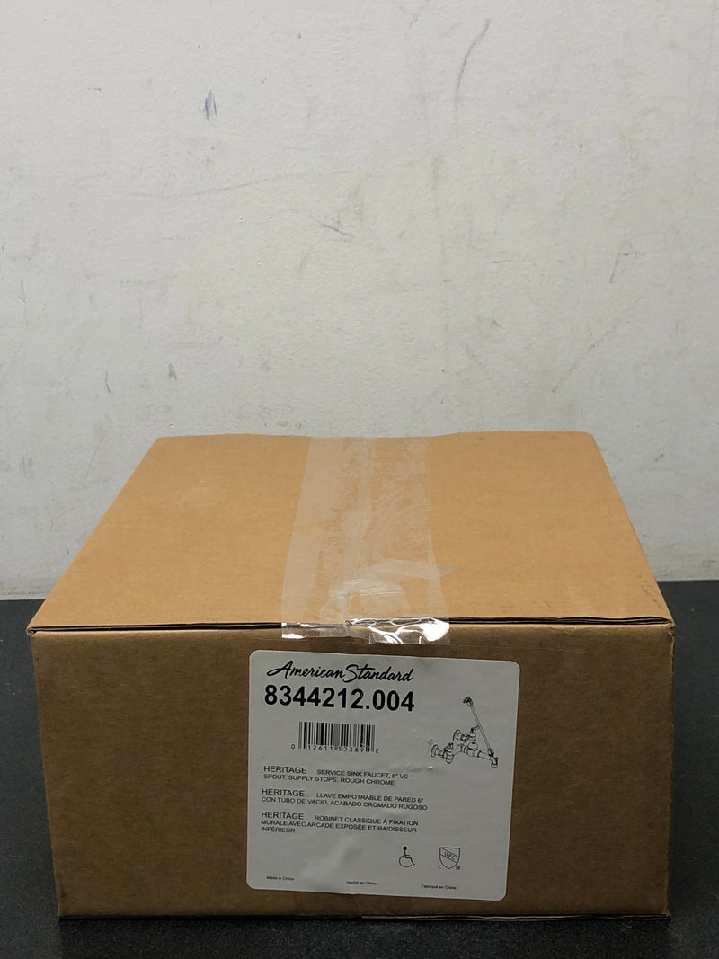 American Standard 8344212.004 Wall Mounted Bridge Service Sink Faucet with Top Brace - N/A
