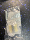 Amerock BP36680BGLBCR Overton 1-5/16 Inch Square Cabinet Knob - Brushed Gold / Black Chrome