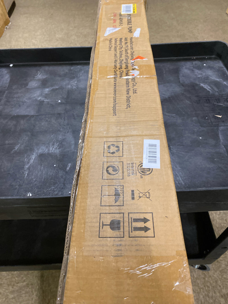 Vevor SJQSBMBNZMC222CX5V4 Deep Well Submersible Pump 1.5HP 37 GPM 276 ft. Head Water Pump IP68 with 33 ft. Electric Cord for Industrial Irrigation