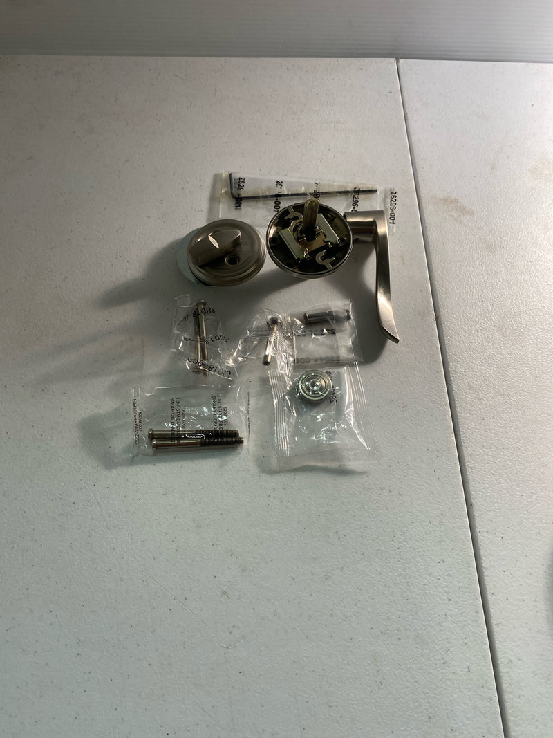 Kwikset 966BLLH-15.UNIV Balboa Left Handed Lever Single Cylinder Interior Pack with Round Rose for Handlesets - Satin Nickel