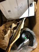 Globe Electric Veloria 52 in. Ceiling Fan with LED Light, Remote Control, WhisperQuiet DC Motor, 6 Speeds, Matte Black, Reversible Blades