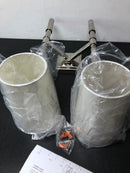 Craftmade 44662-PLN Ella 2 Light 13" Wide Wall Sconce with White Linen Shade - Polished Nickel